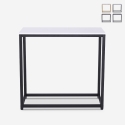 Consolle moderna mobile ingresso in metallo 80x30x75cm Nigel Promozione