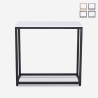 Consolle moderna mobile ingresso in metallo 80x30x75cm Nigel Promozione