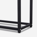 Consolle moderna mobile ingresso in metallo 80x30x75cm Nigel Prezzo