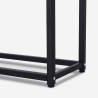 Consolle moderna mobile ingresso in metallo 80x30x75cm Nigel Prezzo