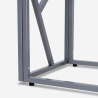 Consolle da ingresso design moderno 100x40x78cm con piano in vetro Kevin Caratteristiche