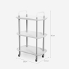 Carrello cucina portavivande di design con ruote 3 ripiani Wala Plus Catalogo