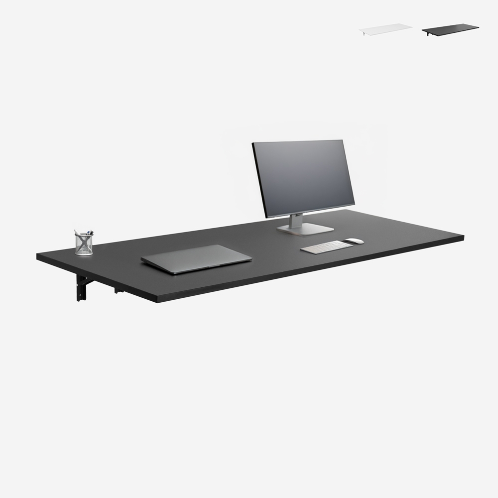 Tavolo scrivania a ribalta da parete pieghevole 140x60cm Jeremy+ Promozione Tavolo scrivania a ribalta da parete pieghevole 140x60cm Jeremy+ Promozione