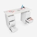 Tavolo manicure professionale con aspiratore e piano in marmo Marquis Saldi