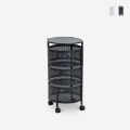 Carrello portafrutta cucina moderno con ruote 3 cestelli girevoli Rodin M Promozione