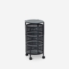 Carrello portafrutta cucina moderno con ruote 3 cestelli girevoli Rodin M Offerta