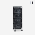 Carrello cucina portafrutta e verdura 4 cestelli girevoli moderno Rodin L Promozione