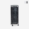 Carrello cucina portafrutta e verdura 4 cestelli girevoli moderno Rodin L Promozione