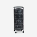Carrello cucina portafrutta e verdura 4 cestelli girevoli moderno Rodin L Offerta