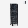 Carrello portafrutta portavivande 5 cestelli girevoli con ruote Rodin XL Promozione