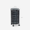 Carrello portafrutta cucina moderno con ruote 3 cestelli girevoli Rodin M Scelta