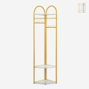 Portemanteau d'angle pour entrée avec étagères gain de place Shiney Promotion