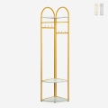 Appendiabiti angolare da terra per ingresso con ripiani salvaspazio Shiney Promozione