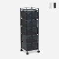 Carrello con ruote da cucina 5 cestelli portafrutta girevoli Avet Plus Promozione