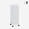Carrello con ruote da cucina 5 cestelli portafrutta girevoli Avet Plus Sconti