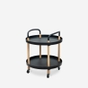 Carrello portavivande design nordico scandinavo rotondo con ruote Biky Offerta