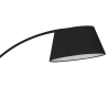 Lampada da terra ad arco in metallo nero con base in marmo h205 cm Stelo Offerta