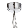Lampadario a sospensione moderno con 10 luci e sfere trasparenti Bubbles Offerta