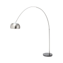 Lampada da terra ad arco in metallo con base in marmo h220 cm Bow Promozione