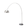 Lampada da terra ad arco in metallo con base in marmo h220 cm Bow Promozione