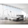 Lampada da terra ad arco in metallo con base in marmo h220 cm Bow Sconti