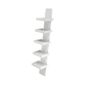 Libreria da parete moderna di design con 5 ripiani h155cm Erie White Promozione
