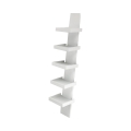 Libreria da parete moderna di design con 5 ripiani h155cm Erie White Promozione