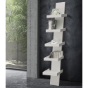 Libreria da parete moderna di design con 5 ripiani h155cm Erie White Vendita
