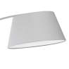 Lampada da terra ad arco in metallo bianco con base in marmo h160 cm Moines Offerta