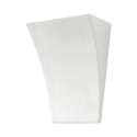 Applique da parete in ceramica bianca di design minimal Tampa Promozione