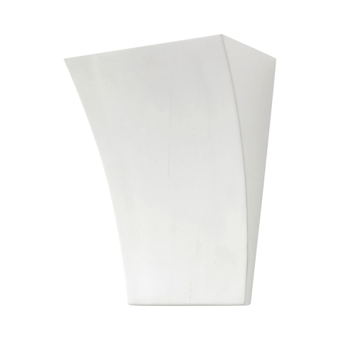 Applique murale en céramique blanche au design minimaliste Tampa Promotion