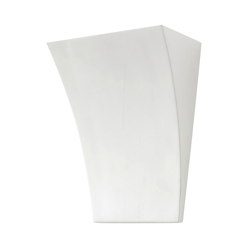 Applique da parete in ceramica bianca di design minimal Tampa Promozione