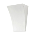 Applique da parete in ceramica bianca di design minimal Tampa Promozione
