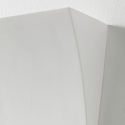 Applique da parete in ceramica bianca di design minimal Tampa Offerta