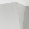 Applique da parete in ceramica bianca di design minimal Tampa Offerta