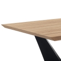 Tavolo da pranzo 200x100cm moderno con base geometrica 8 posti Dabliu Offerta