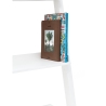 Libreria da parete bianca moderna a scala con 5 ripiani h193cm Peoria Offerta
