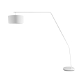 Lampada da terra ad arco in metallo bianca h175 cm Norman Promozione