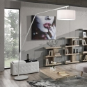 Lampada da terra ad arco in metallo bianca h175 cm Norman Vendita