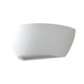 Applique da parete moderna in ceramica bianca minimal Salem Promozione