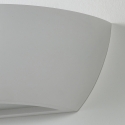 Applique da parete moderna in ceramica bianca minimal Salem Saldi