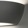 Applique da parete moderna in ceramica bianca minimal Salem Sconti