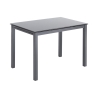 Tavolo da cucina con piano in vetro allungabile 76x110-170cm Cleve Offerta