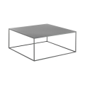 Tavolino da salotto in metallo grigio antracite 80x80cm Omaha bis Promozione