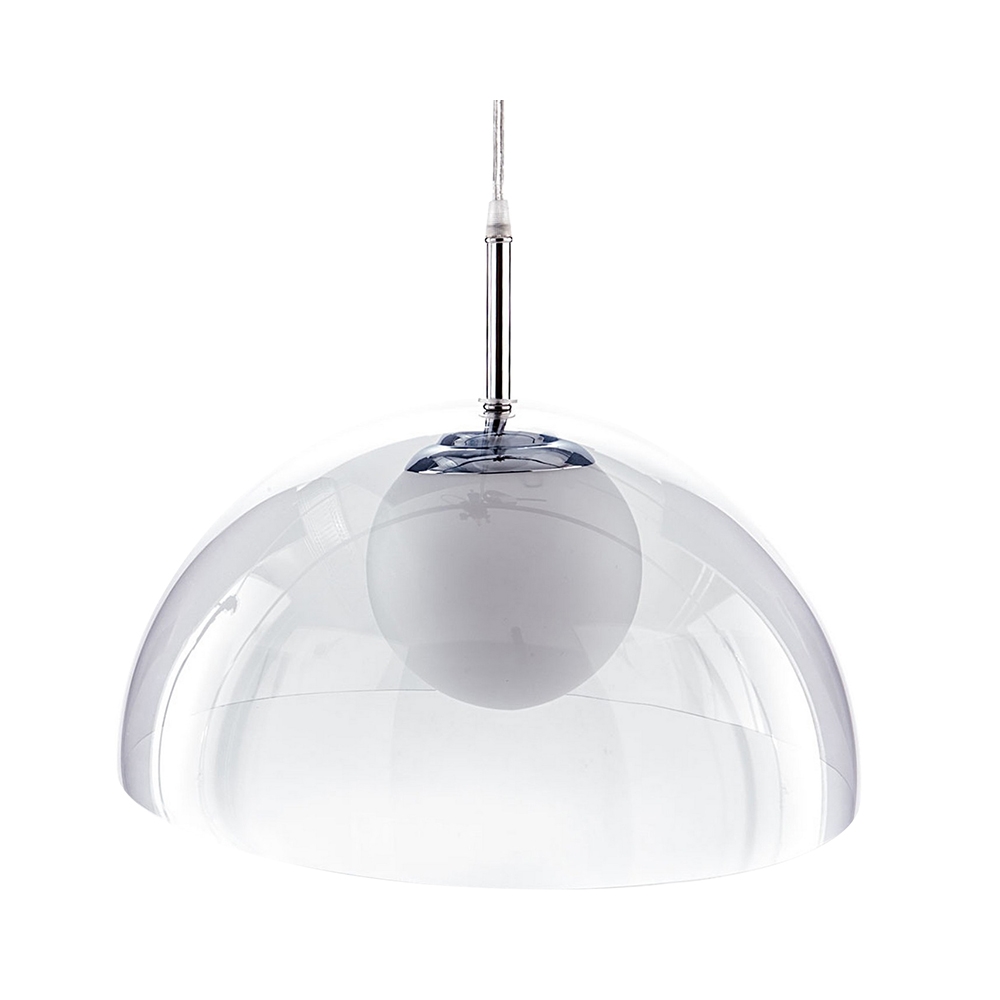 Lampadario a sospensione da soffitto con paralume trasparente Brisbane Promozione Lampadario a sospensione da soffitto con paralume trasparente Brisbane Promozione