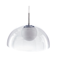 Lampadario a sospensione da soffitto con paralume trasparente Brisbane Promozione