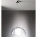 Lampadario a sospensione da soffitto con paralume trasparente Brisbane Saldi