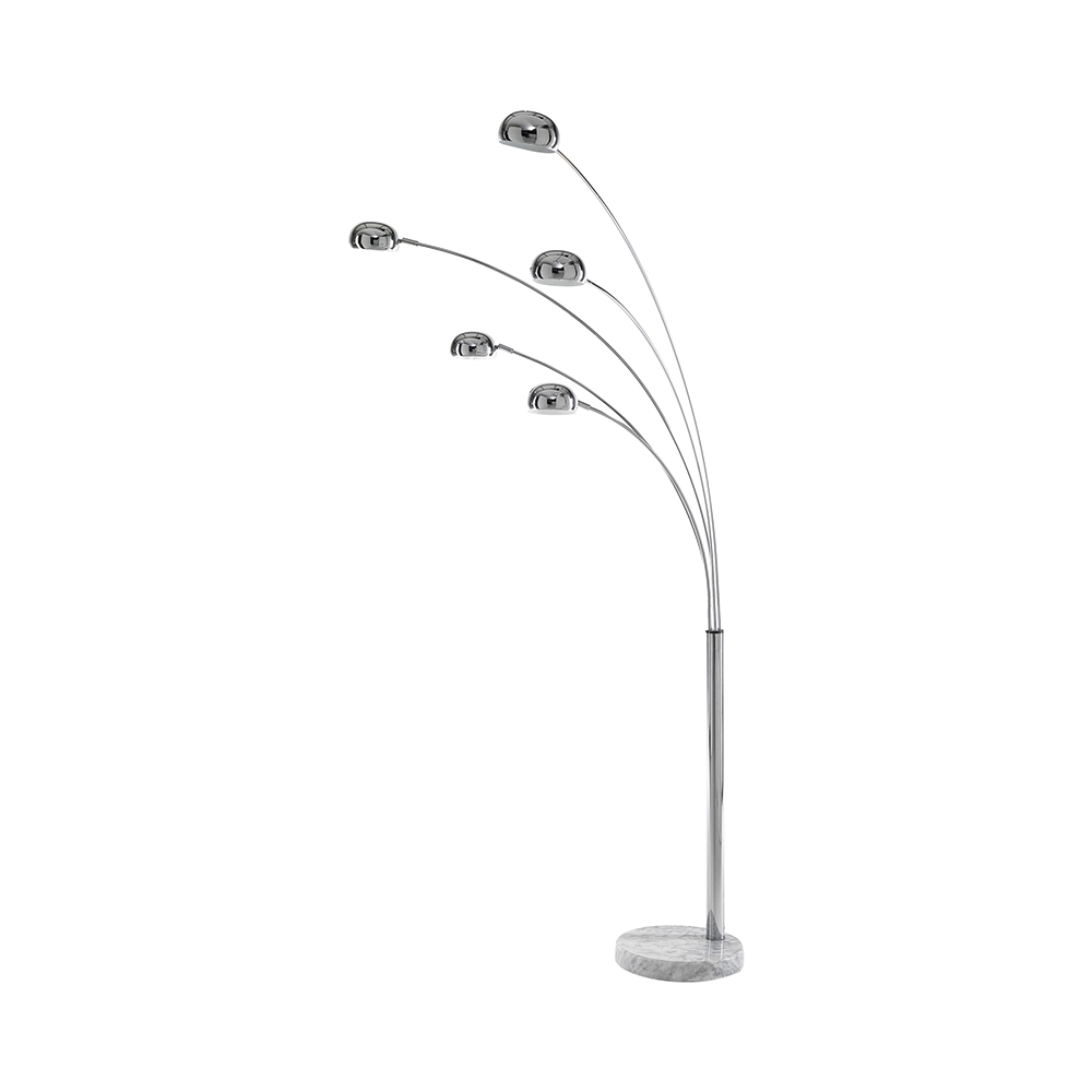 Lampada da terra moderna con 5 paralumi direzionabili h216 cm Wellington Promozione Lampada da terra moderna con 5 paralumi direzionabili h216 cm Wellington Promozione