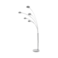 Lampada da terra moderna con 5 paralumi direzionabili h216 cm Wellington Promozione