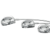 Lampada da terra moderna con 5 paralumi direzionabili h216 cm Wellington Saldi
